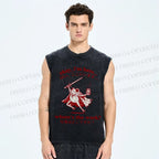 Unisex Where's The Work Printed Washed Tank Top