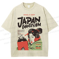 Unisex Vintage Japan Connection Printed Washed Tee