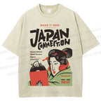 Unisex Vintage Japan Connection Printed Washed Tee
