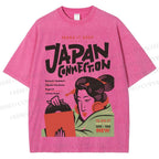 Unisex Vintage Japan Connection Printed Washed Tee