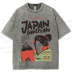 Unisex Vintage Japan Connection Printed Washed Tee