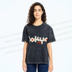 Unisex Japanese Art Tokyo Printed Washed Tee