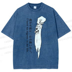 Unisex I Have No Regrets In My Life Printed Washed Tee
