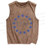 Unisex 1776 Independence Day Printed Washed Tank Top
