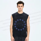 Unisex 1776 Independence Day Printed Washed Tank Top
