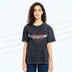 Unisex Seal Fish Printed Washed Tee