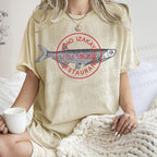 Unisex Seal Fish Printed Washed Tee