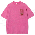 Unisex Vintage Seal Frog Printed Washed Tee