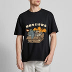 Kaiju Adoption Cotton casual T-shirt