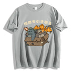 Kaiju Adoption Cotton casual T-shirt