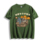 Kaiju Adoption Cotton casual T-shirt