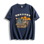 Kaiju Adoption Cotton casual T-shirt