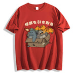 Kaiju Adoption Cotton casual T-shirt