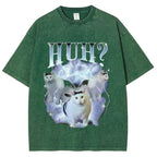 Huh Cat Chonky Ben Meme Washed T-Shirt