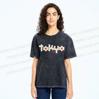 Unisex Tokyo Printed Washed Tee