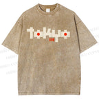 Unisex Tokyo Printed Washed Tee