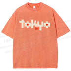Unisex Tokyo Printed Washed Tee