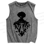 Unisex Cowboy Bebop Printed Washed Tank Top