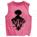Unisex Cowboy Bebop Printed Washed Tank Top