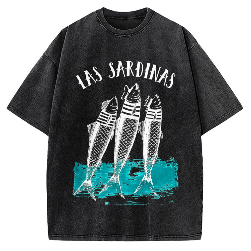 Las Sardines Sailor Vintage Washed T-shirt