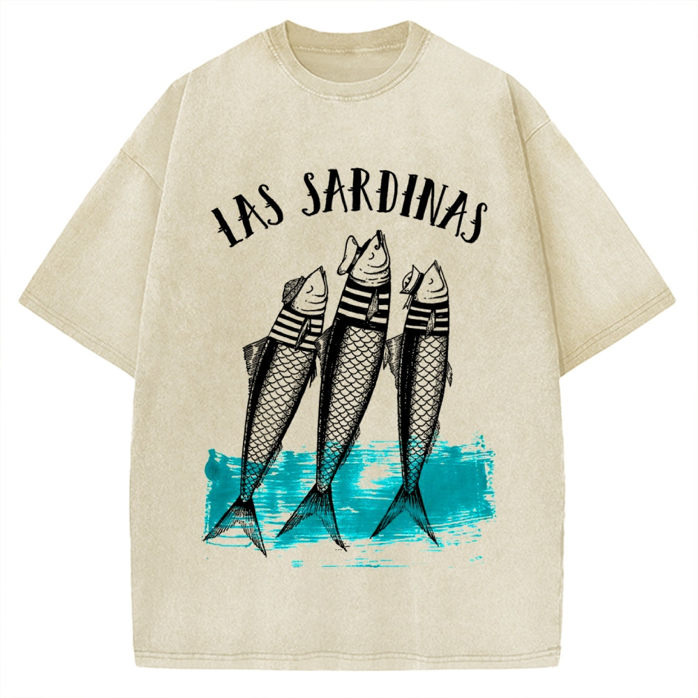 Las Sardines Sailor Vintage Washed T-shirt