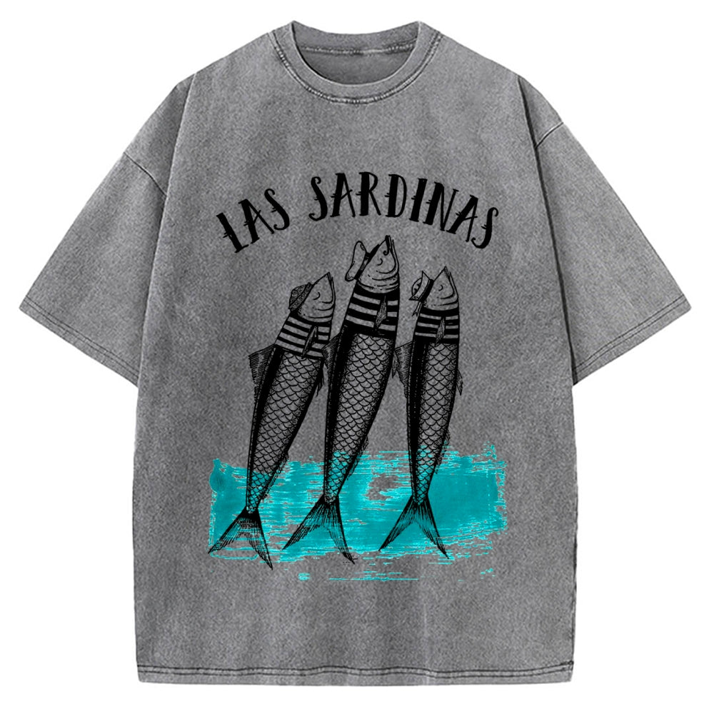 Las Sardines Sailor Vintage Washed T-shirt