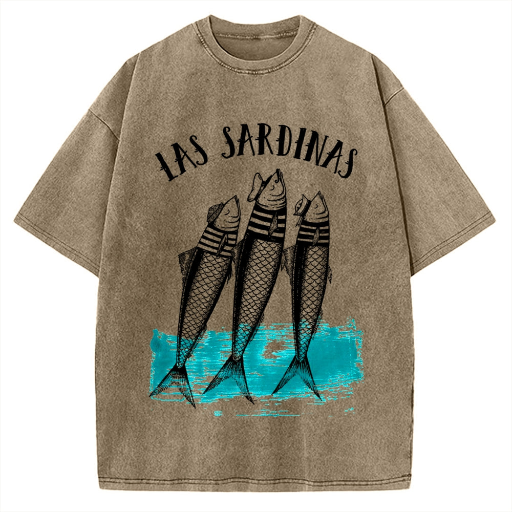 Las Sardines Sailor Vintage Washed T-shirt