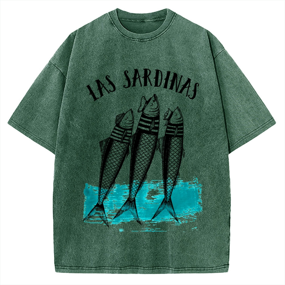 Las Sardines Sailor Vintage Washed T-shirt