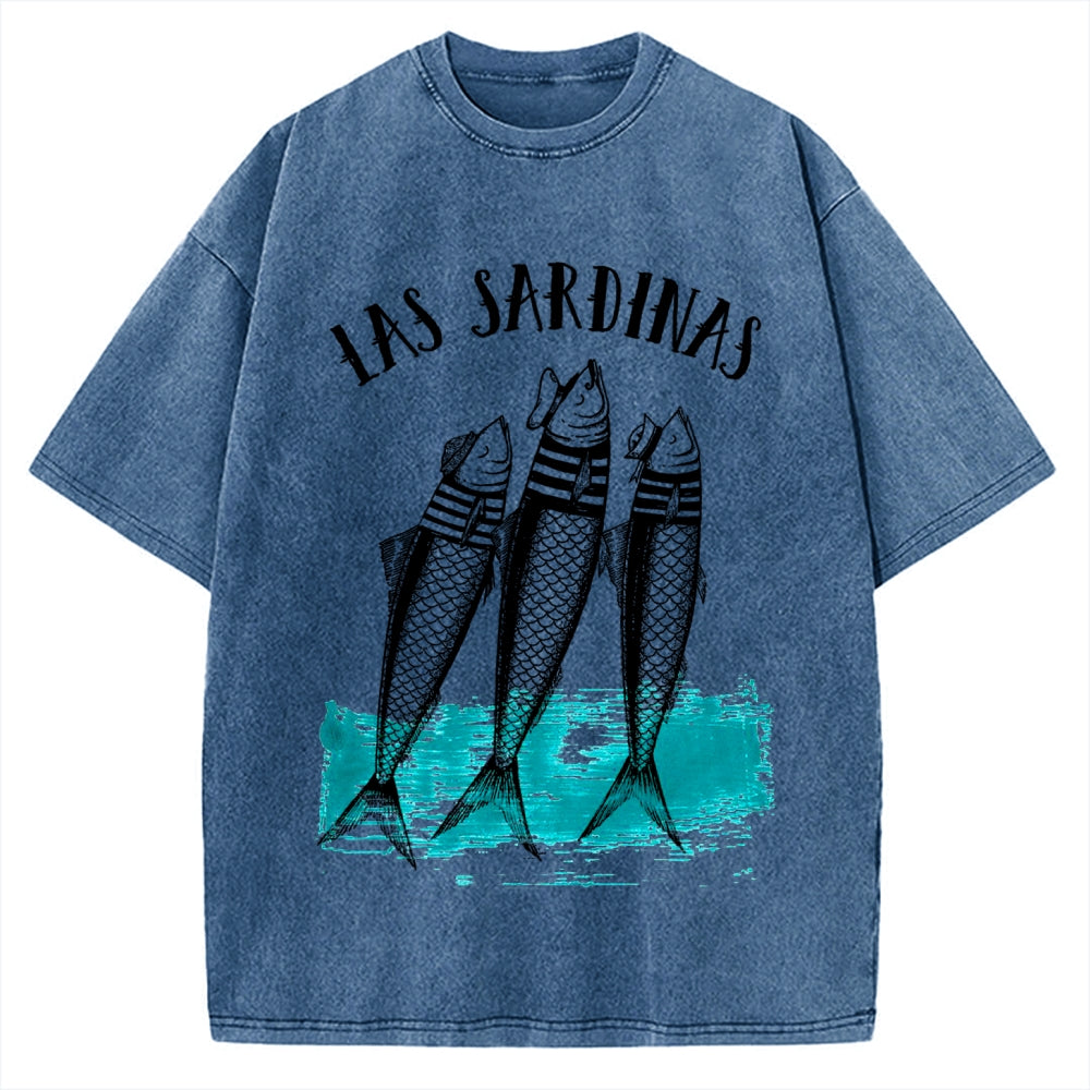 Las Sardines Sailor Vintage Washed T-shirt