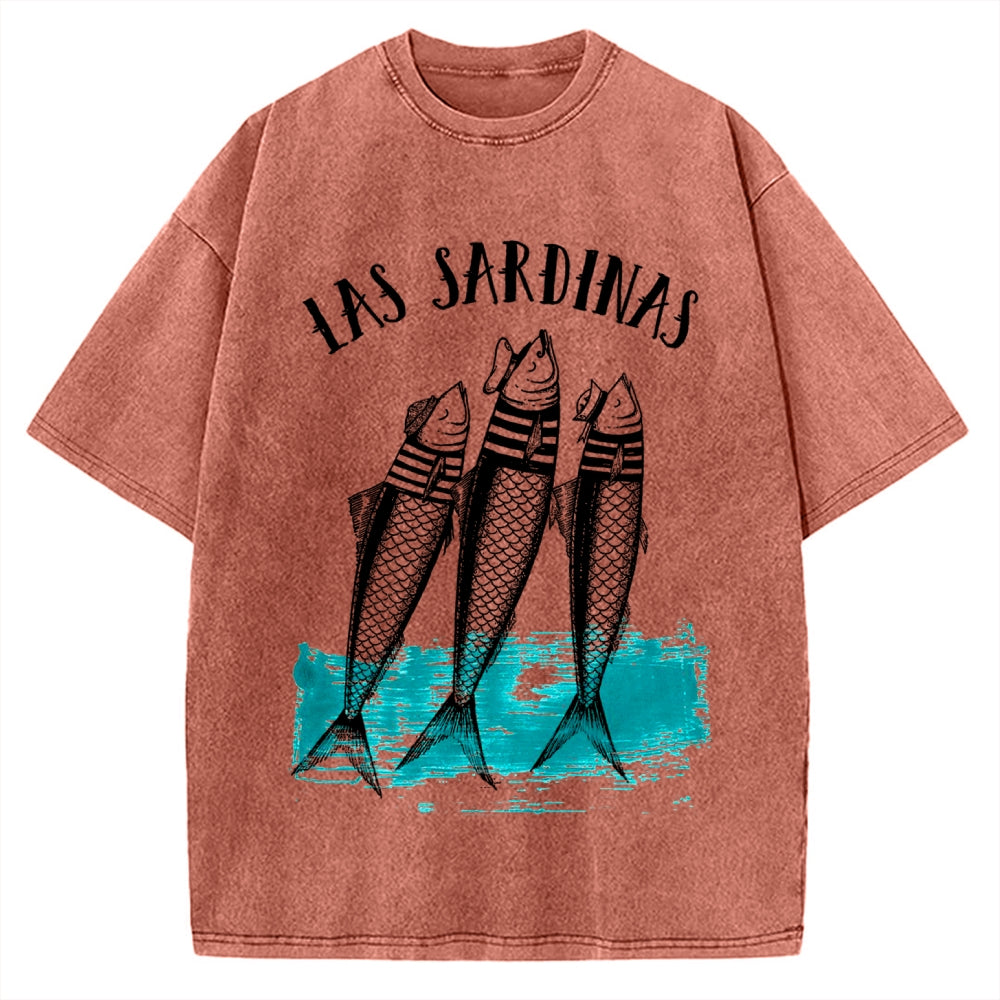 Las Sardines Sailor Vintage Washed T-shirt