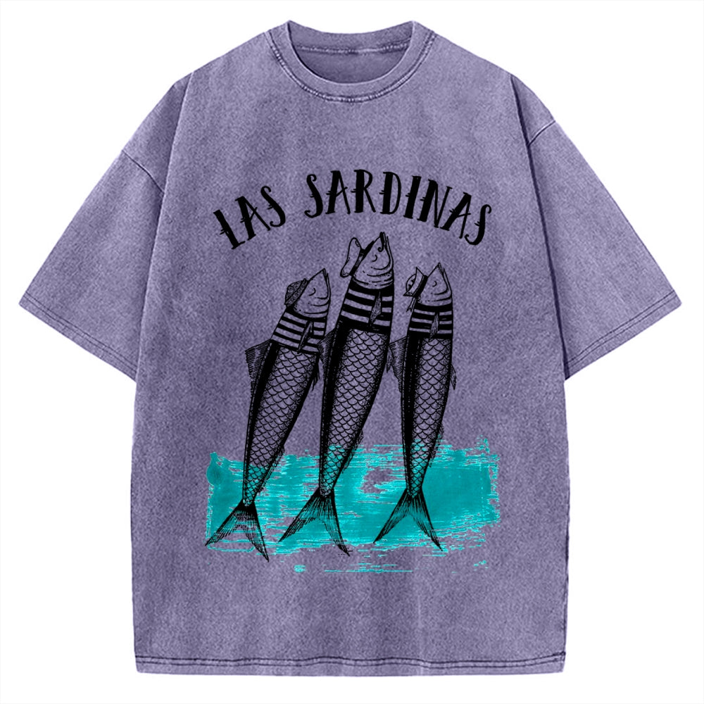 Las Sardines Sailor Vintage Washed T-shirt