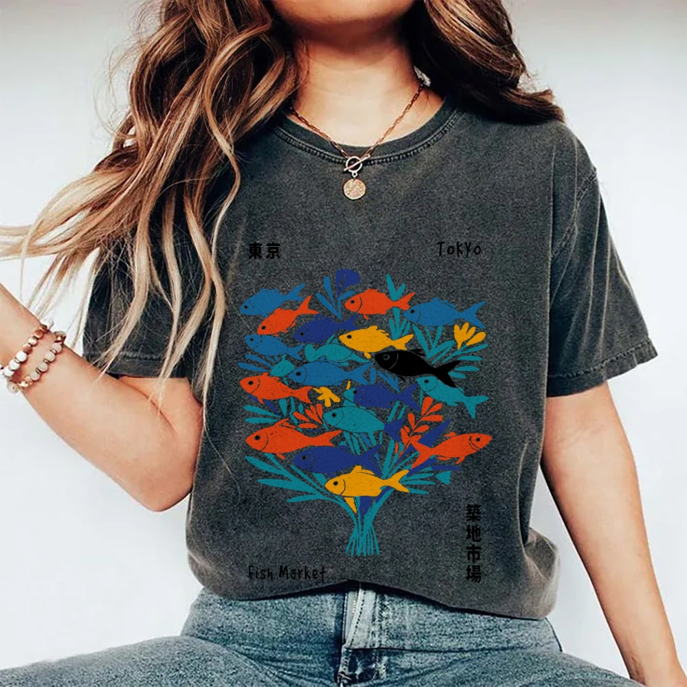 Tokyo Fish Market Washed T-Shirt