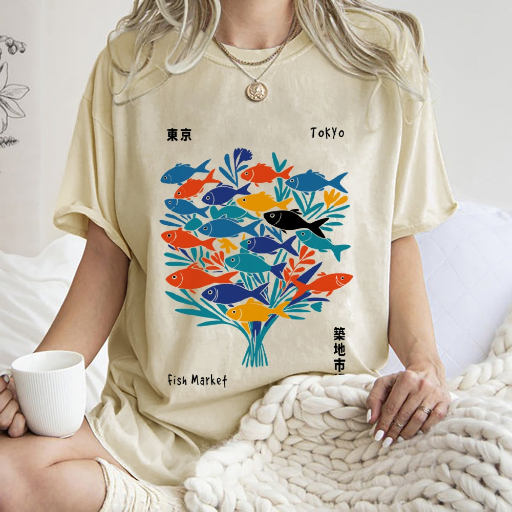 Tokyo Fish Market Washed T-Shirt