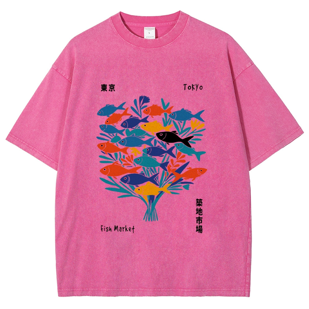 Tokyo Fish Market Washed T-Shirt