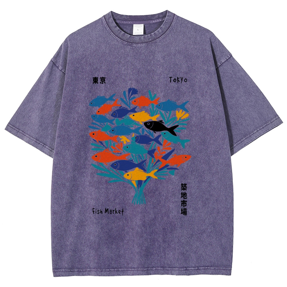 Tokyo Fish Market Washed T-Shirt