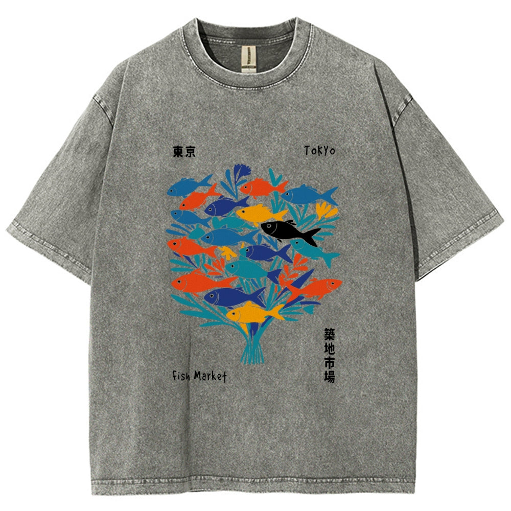 Tokyo Fish Market Washed T-Shirt