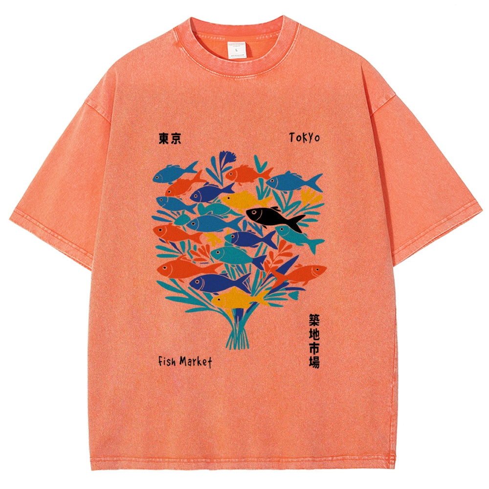 Tokyo Fish Market Washed T-Shirt
