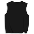 Unisex I will not elaborate Smoking Wolf Printed Cotton Tank Top
