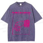 Unisex Pride Homo Punks Is Queers Printed Washed Tee