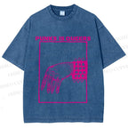 Unisex Pride Homo Punks Is Queers Printed Washed Tee