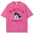 Unisex Astro Boy Printed Washed Tee