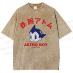 Unisex Astro Boy Printed Washed Tee