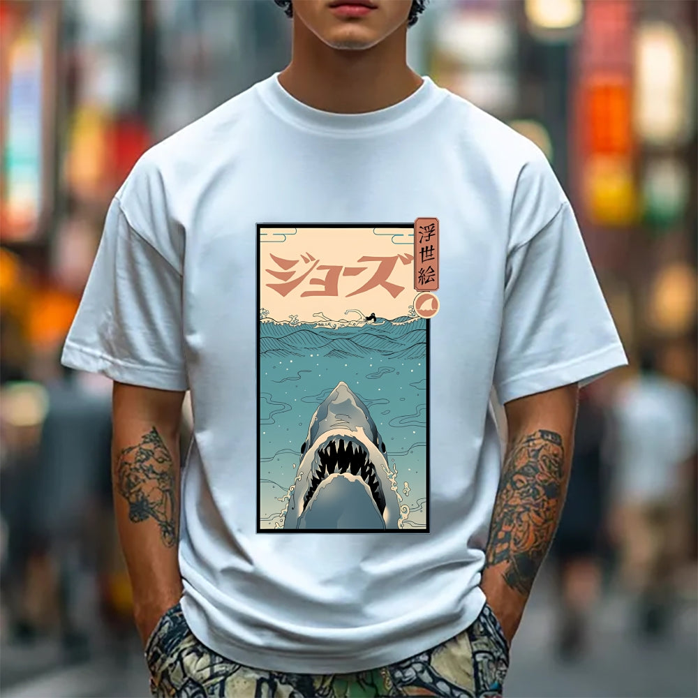 Shark Ukiyoe Japanese Style Classic Tee