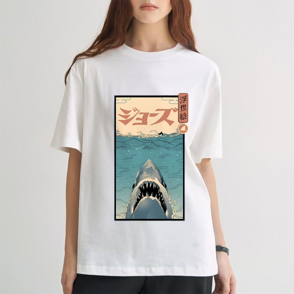Shark Ukiyoe Japanese Style Classic Tee