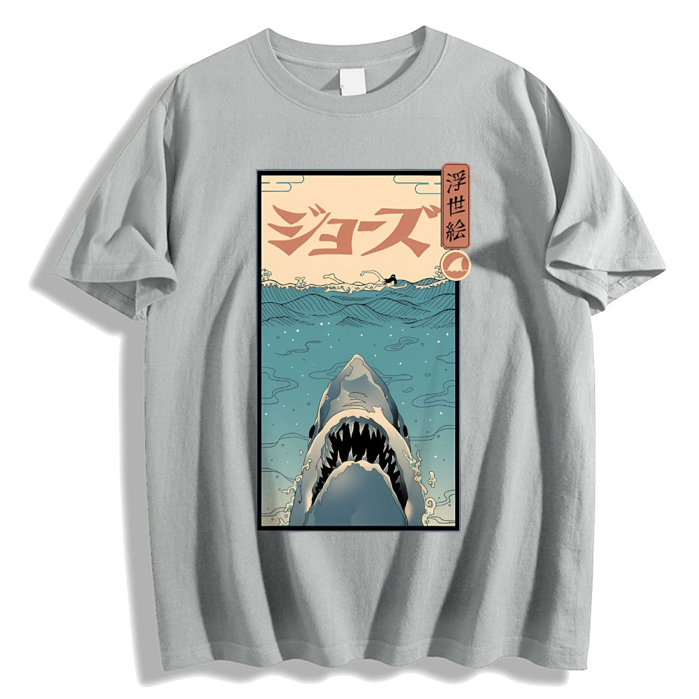 Shark Ukiyoe Japanese Style Classic Tee