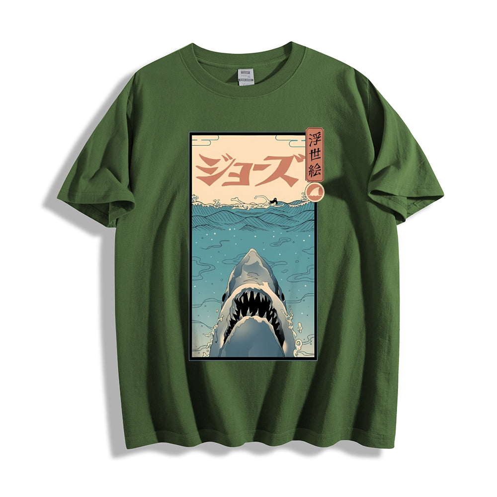 Shark Ukiyoe Japanese Style Classic Tee