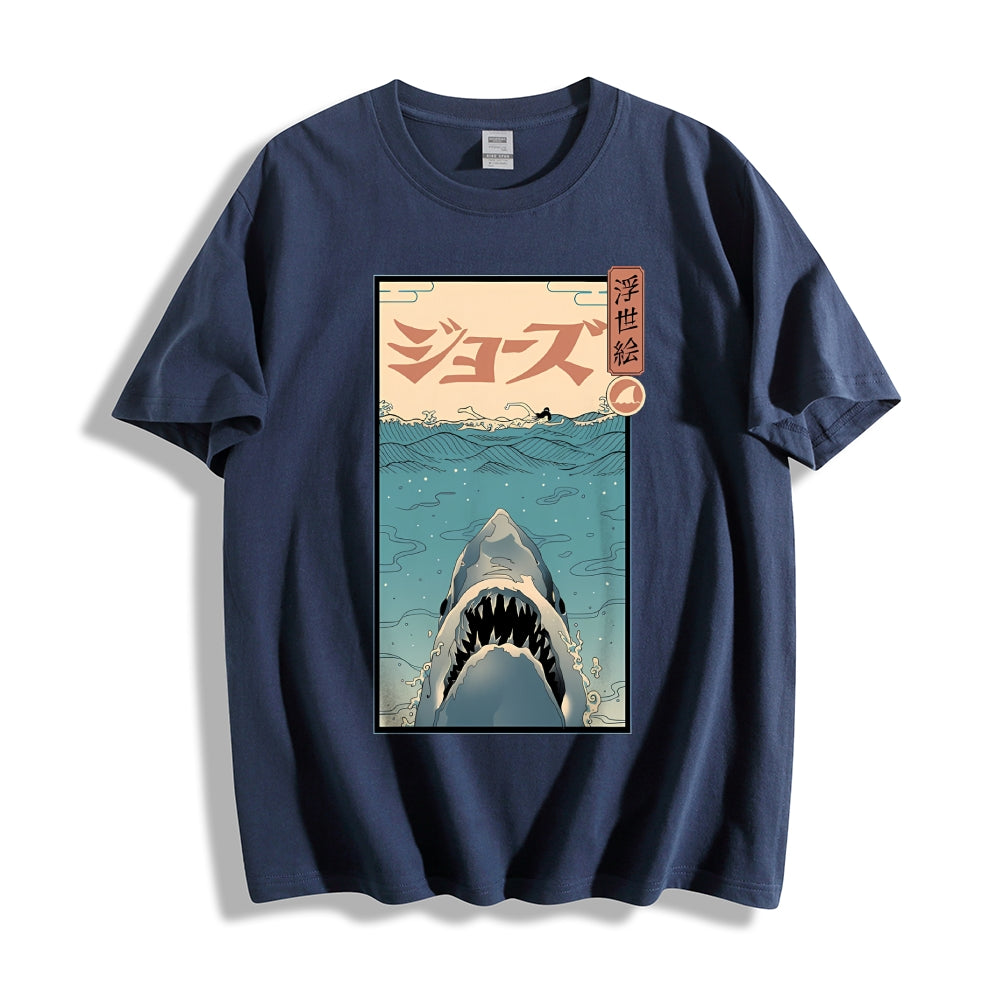Shark Ukiyoe Japanese Style Classic Tee