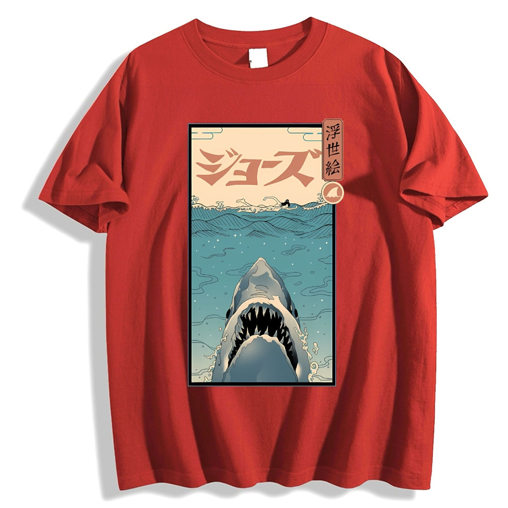 Shark Ukiyoe Japanese Style Classic Tee