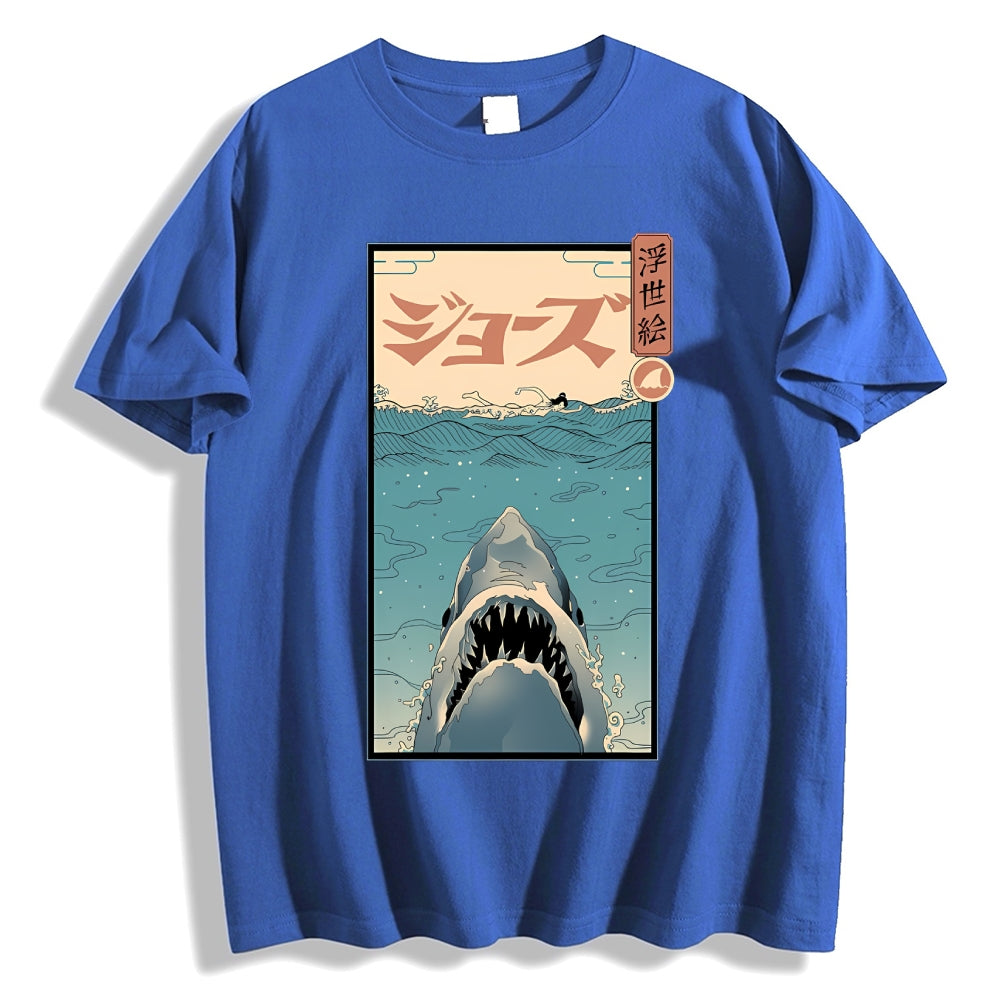 Shark Ukiyoe Japanese Style Classic Tee