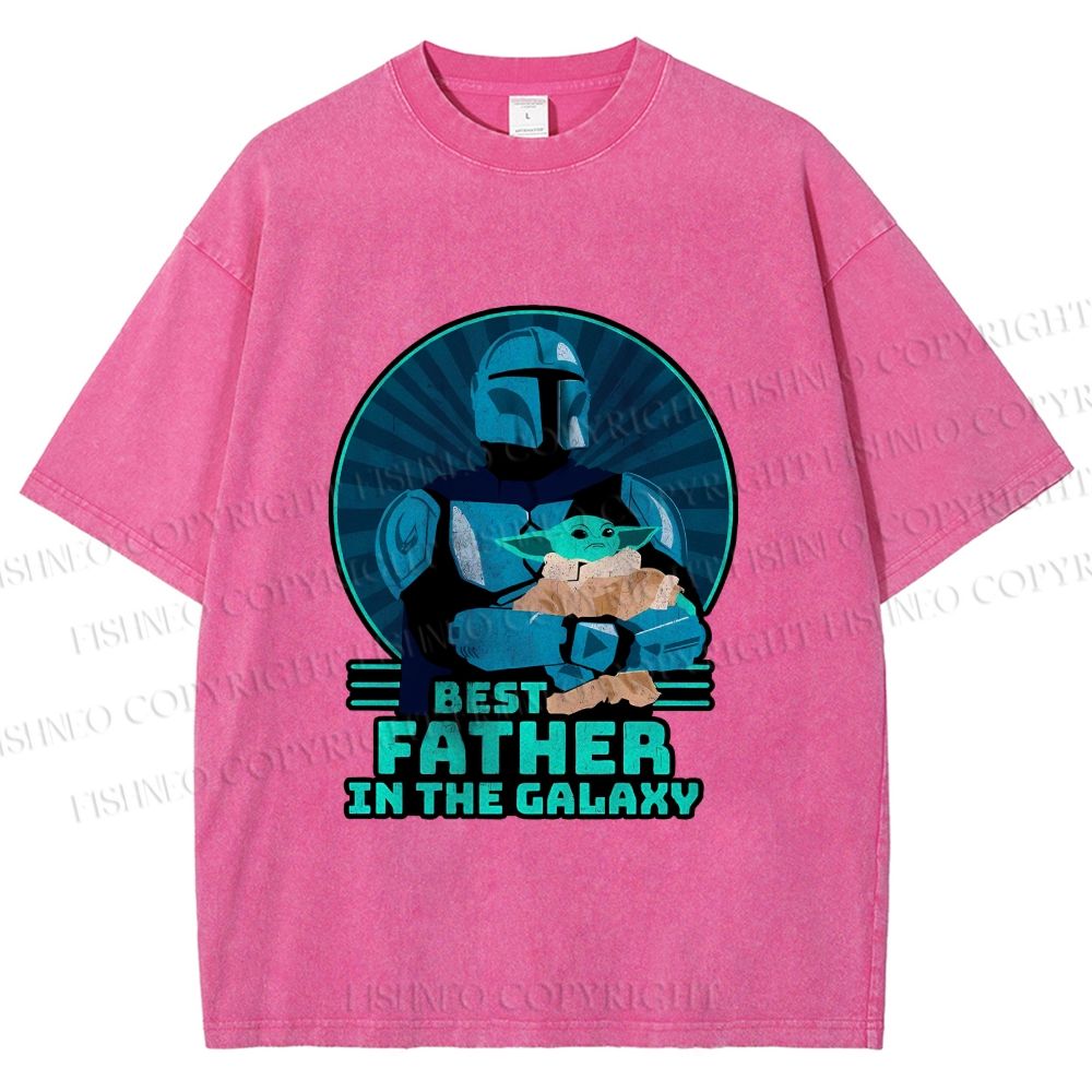 Unisex Starwars Best Fetch Printed Washed Tee